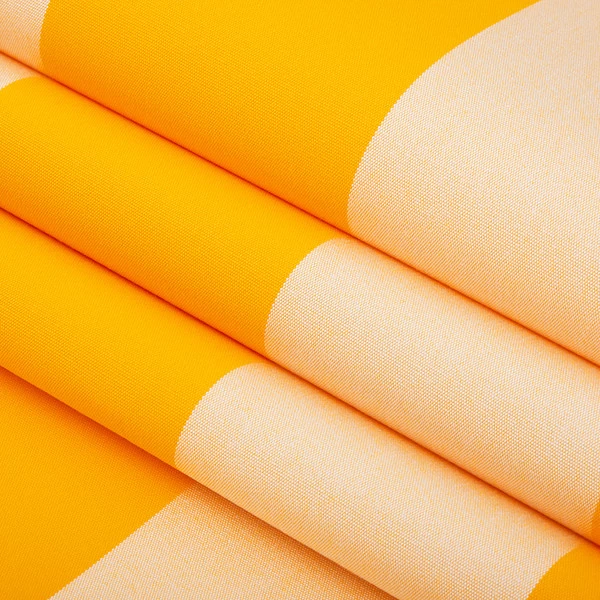 Sunbrella® Awning Stripe 5702-0000 Beaufort Yellow/White 6 Bar 46" Fabric 2 Sunbrella® Awning Stripe 5702-0000 Beaufort Yellow/White 6 Bar 46" Fabric - Image 2