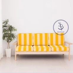 Sunbrella® Awning Stripe 5702-0000 Beaufort Yellow/White 6 Bar 46" Fabric 11 Sunbrella® Awning Stripe 5702-0000 Beaufort Yellow/White 6 Bar 46" Fabric -Textile Store Sunbrella 5702 0000 Sunflower Yellow White 6 Bar 46 87