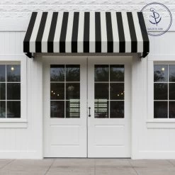 Sunbrella® Awning Stripe 5704-0000 Beaufort Black/White 6 Bar 46" Fabric 10 Sunbrella® Awning Stripe 5704-0000 Beaufort Black/White 6 Bar 46" Fabric -Textile Store Sunbrella 5704 0000 Black White 6 Bar Stripe 46 72