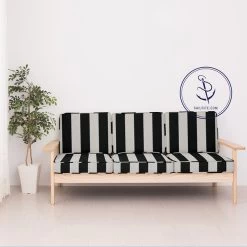 Sunbrella® Awning Stripe 5704-0000 Beaufort Black/White 6 Bar 46" Fabric 11 Sunbrella® Awning Stripe 5704-0000 Beaufort Black/White 6 Bar 46" Fabric -Textile Store Sunbrella 5704 0000 Black White 6 Bar Stripe 46 87