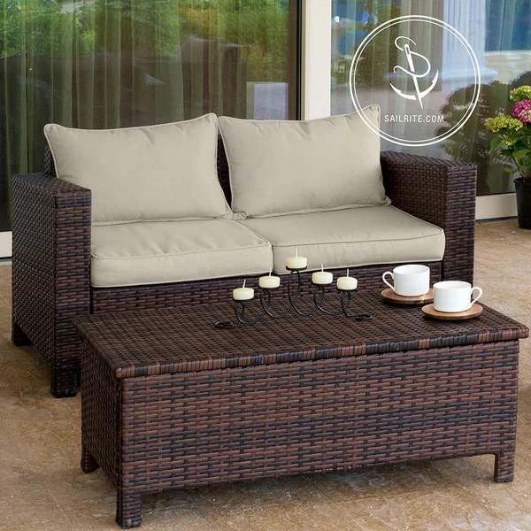 Sunbrella® 8351-0000 Linen Silver 54" Upholstery Fabric 6 Sunbrella® 8351-0000 Linen Silver 54" Upholstery Fabric - Image 6