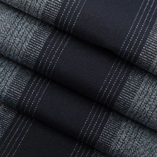 Sunbrella® Awning Stripe 4710-0000 Boone Navy 46" Fabric 2 Sunbrella® Awning Stripe 4710-0000 Boone Navy 46" Fabric - Image 2