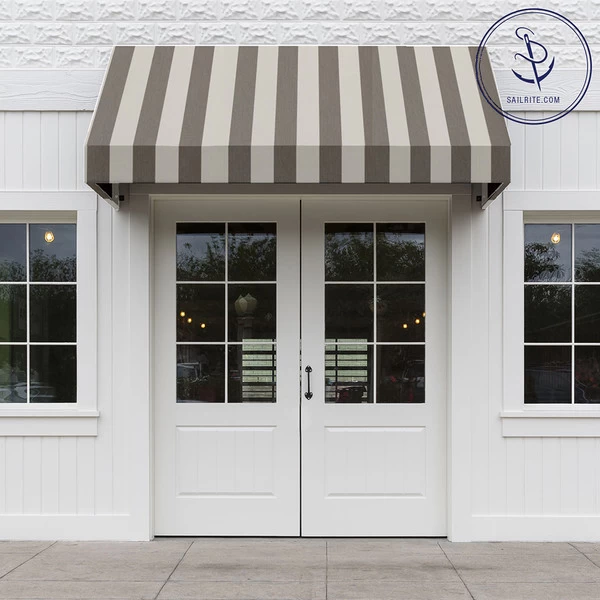 Sunbrella® Awning Stripe 4753-0000 Beaufort Mushroom 46" Fabric 5 Sunbrella® Awning Stripe 4753-0000 Beaufort Mushroom 46" Fabric - Image 5