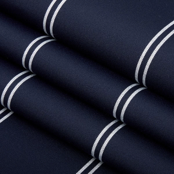 Sunbrella® Awning Stripe 4987-0000 Cooper Navy 46" Fabric 2 Sunbrella® Awning Stripe 4987-0000 Cooper Navy 46" Fabric - Image 2
