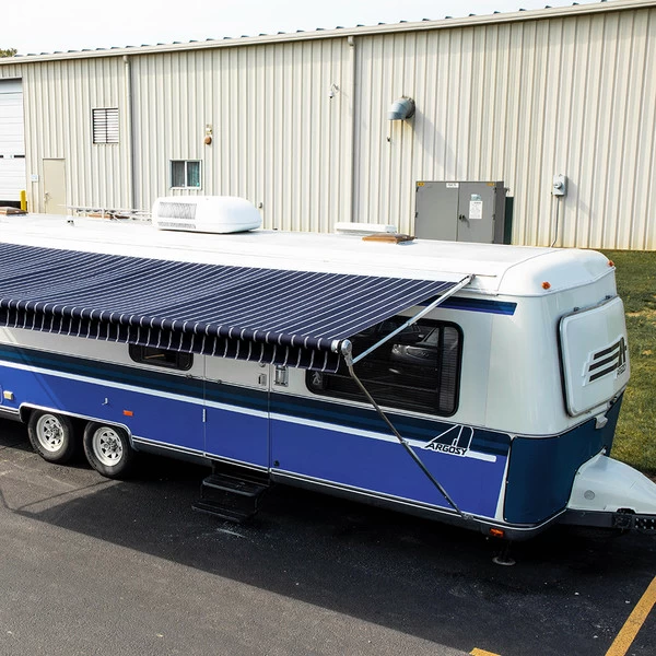 Sunbrella® Awning Stripe 4987-0000 Cooper Navy 46" Fabric 5 Sunbrella® Awning Stripe 4987-0000 Cooper Navy 46" Fabric - Image 5