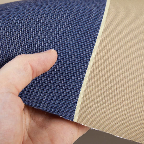 Sunbrella® Awning Stripe 4921-0000 Mediterranean Canvas Block 46" Fabric 4 Sunbrella® Awning Stripe 4921-0000 Mediterranean Canvas Block 46" Fabric - Image 4