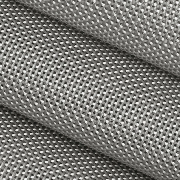 Textilene® Metallics Vinyl Mesh Aluminum 54" Fabric 3 Textilene® Metallics Vinyl Mesh Aluminum 54" Fabric - Image 3